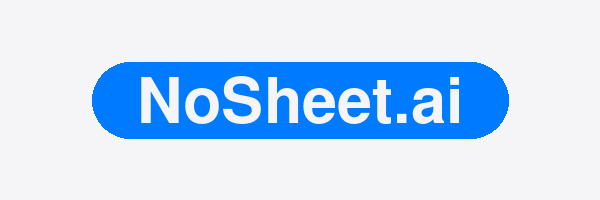 NoSheet.ai